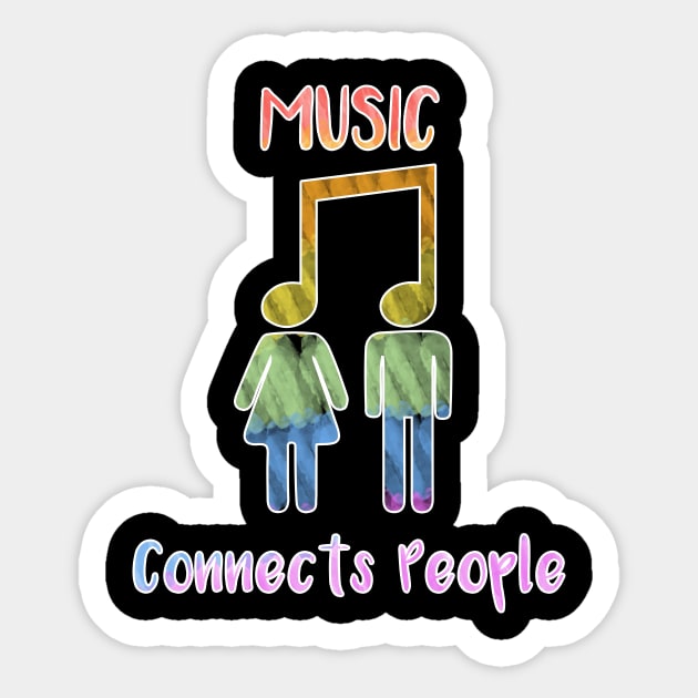 Music Connects People Sticker by AmandaPandaBrand